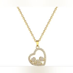 ♥️ Ind $10 Or Bun 3/$26 Mickey Mouse Inspired Gold Necklace 💛